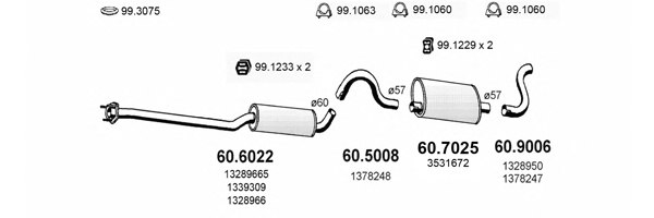 ASSO ART2477 Exhaust System
